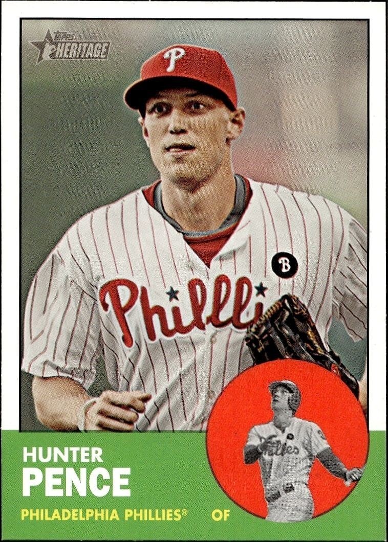 2012 Topps Heritage Hunter Pence #268 trading card