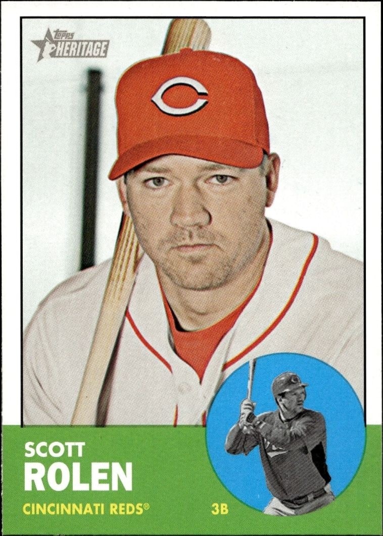 2012 Topps Heritage Scott Rolen #203 trading card