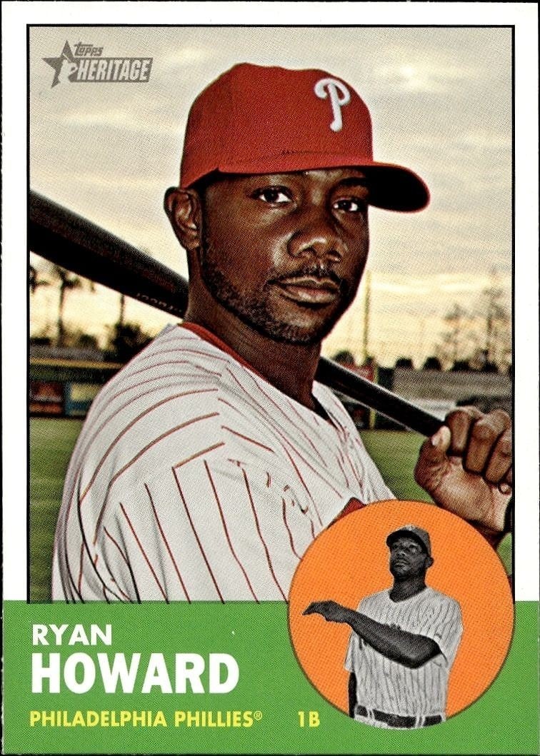2012 Topps Heritage Ryan Howard #161 trading card