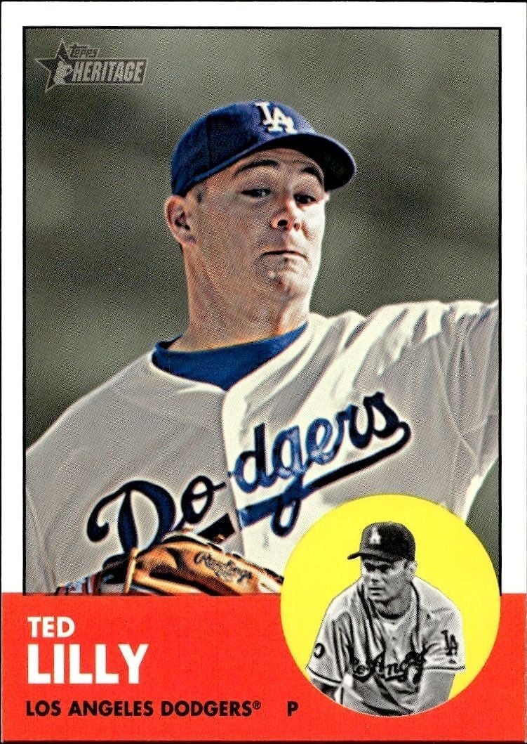 2012 Topps Heritage High Number Ted Lilly #H672 trading card