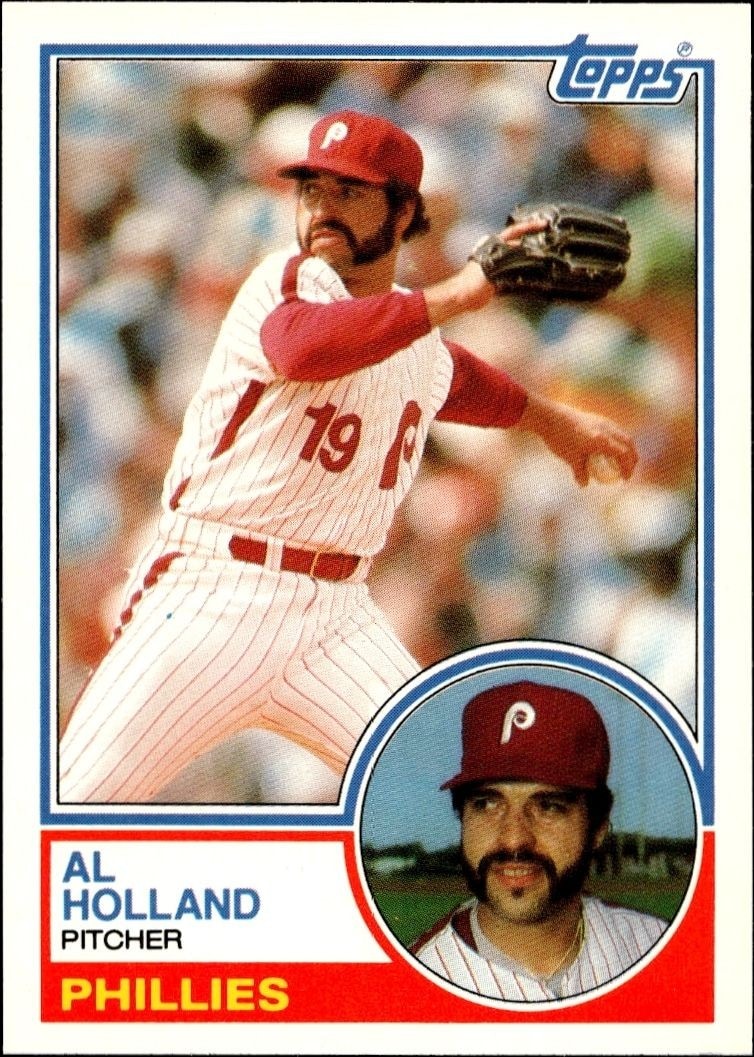 1983 Topps Traded Al Holland #46T trading card