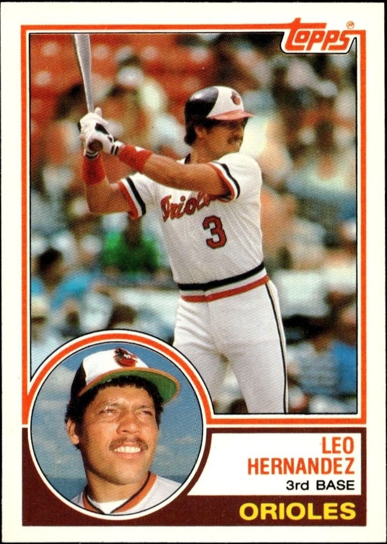 1983 Topps Traded Leo Hernandez #44T trading card