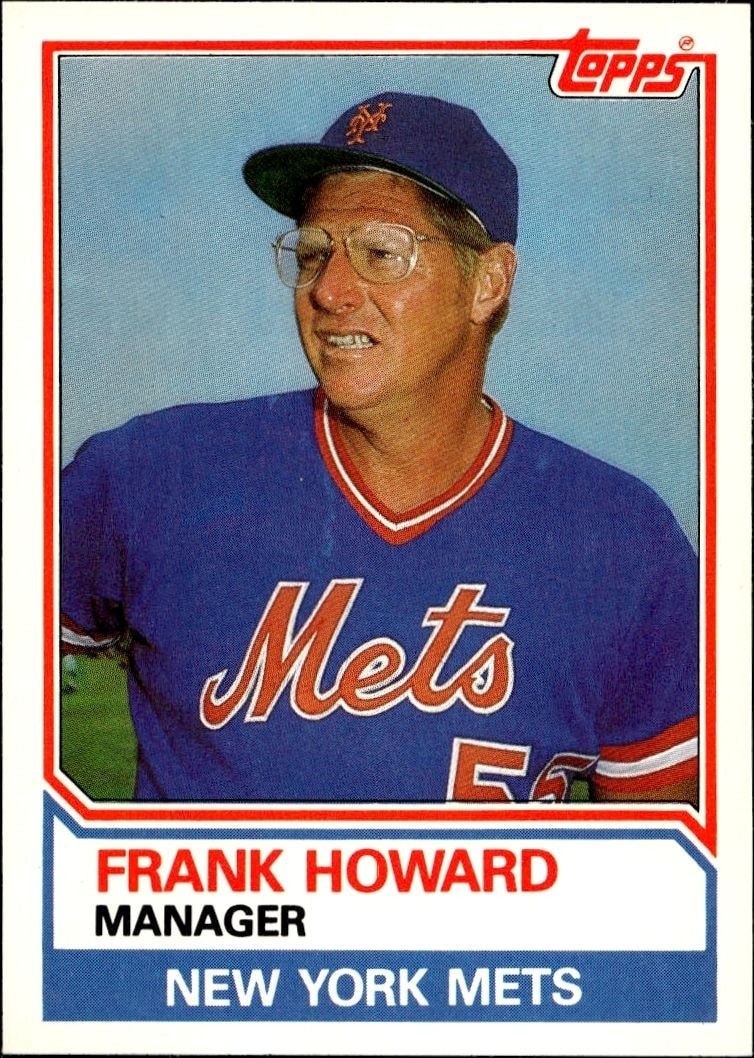 1983 Topps Traded Frank Howard #47T trading card