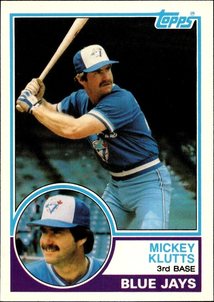 1983 Topps Traded Mickey Klutts #56T trading card