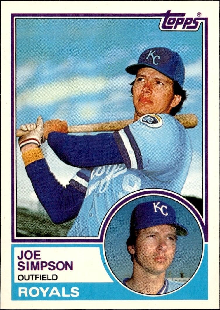 1983 Topps Traded Joe Simpson #104T trading card