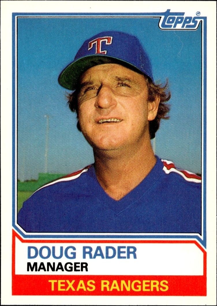 1983 Topps Traded Doug Rader #91T baseball trading card front