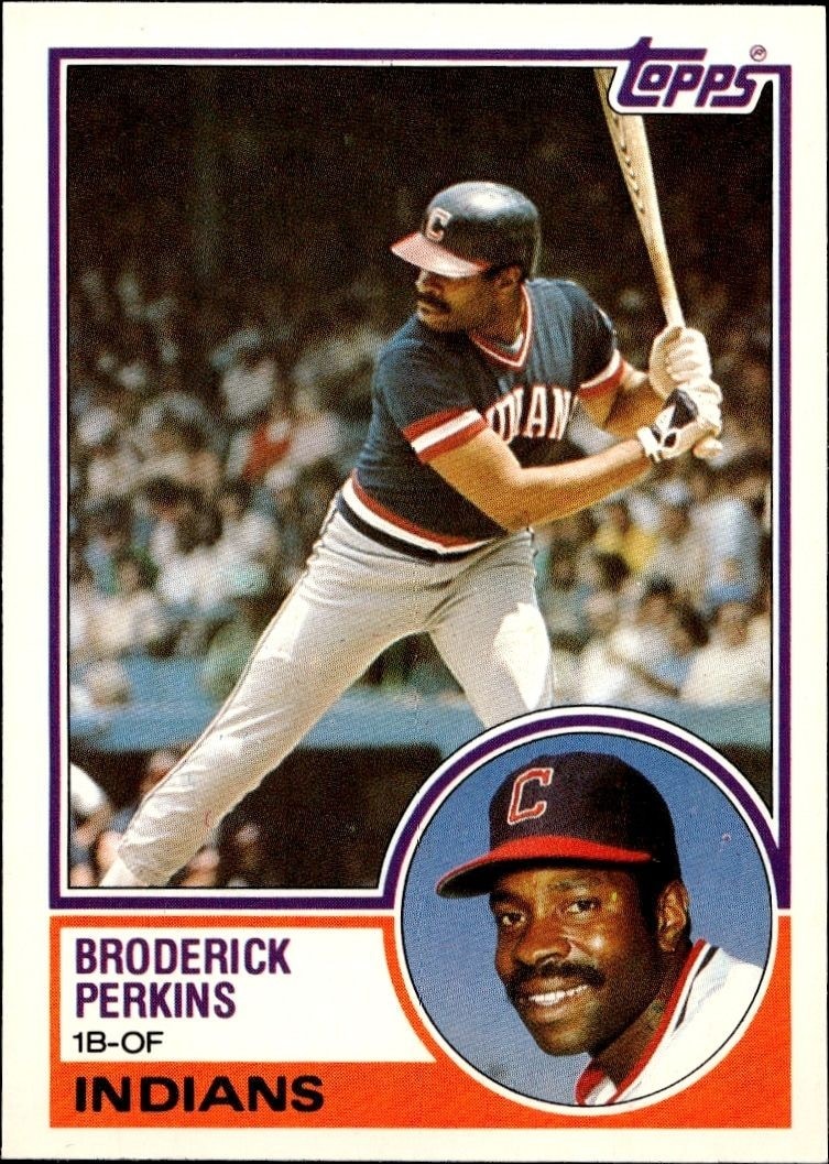 1983 Topps Traded Broderick Perkins #86T trading card