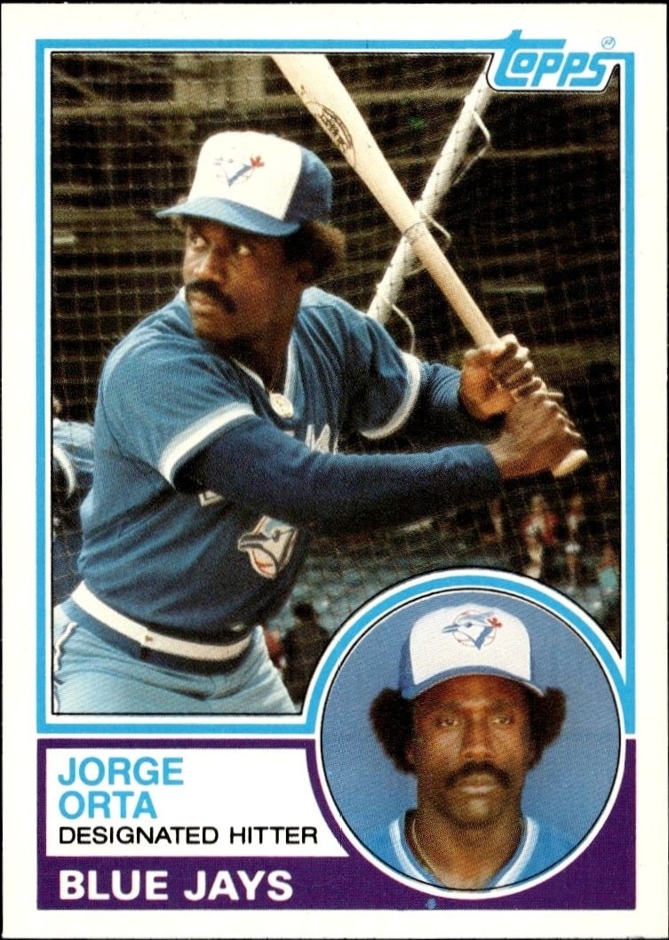 1983 Topps Traded Jorge Orta #82T trading card