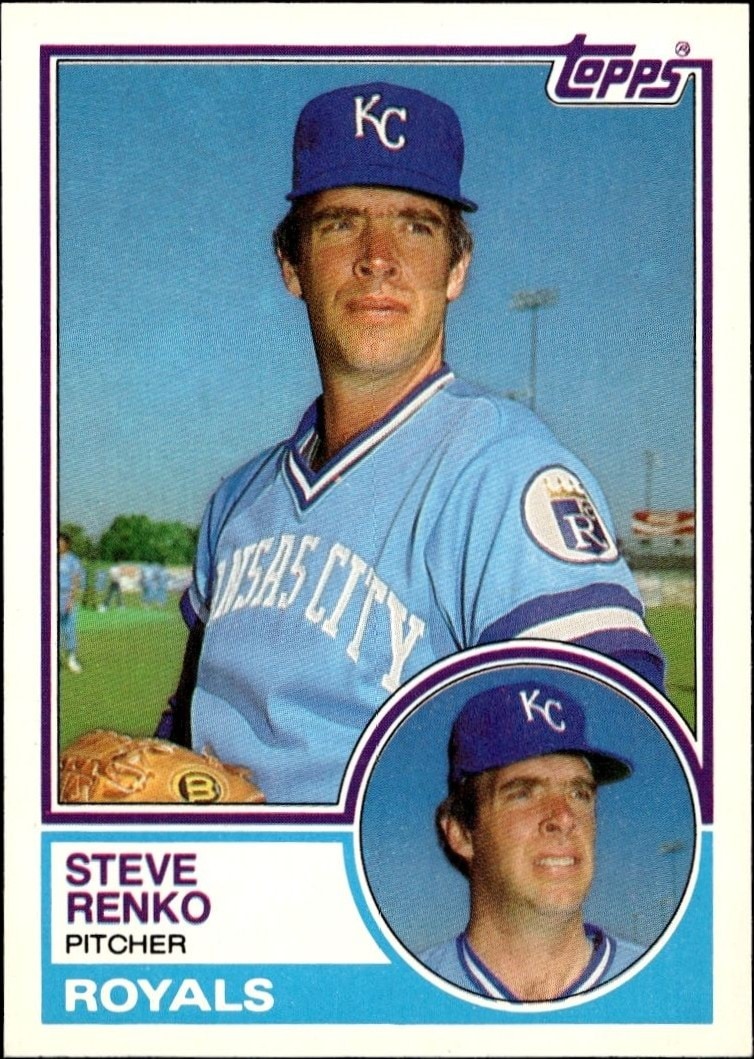 1983 Topps Traded Steve Renko #95T trading card
