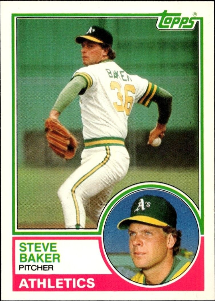 1983 Topps Traded Steve Baker #6T trading card