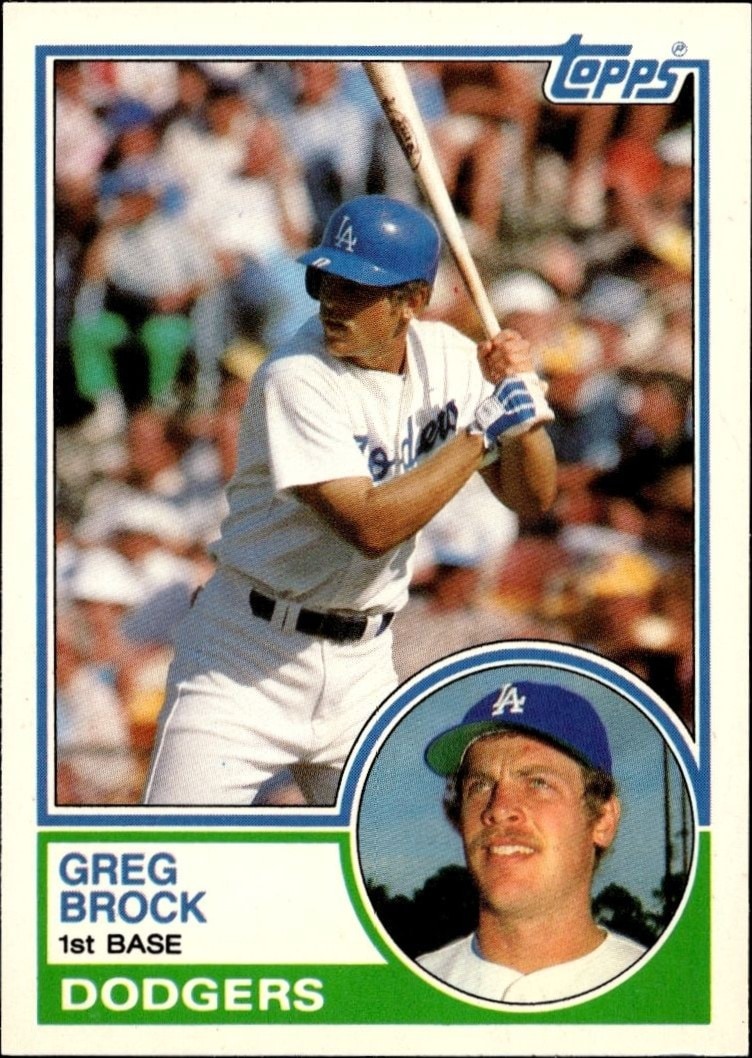 1983 Topps Traded Greg Brock #14T trading card