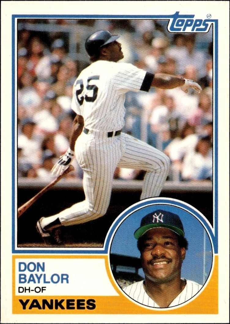 1983 Topps Traded Don Baylor #8T trading card