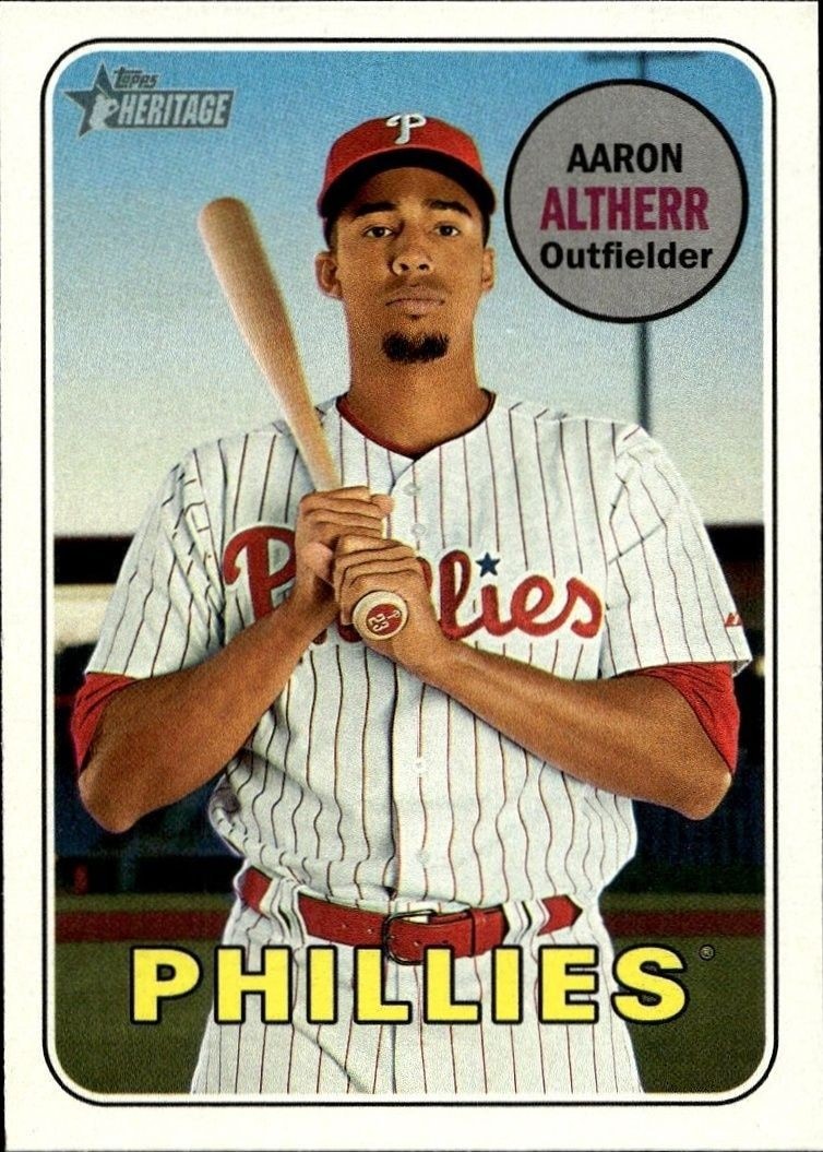 2018 Topps Heritage Aaron Altherr #329 trading card