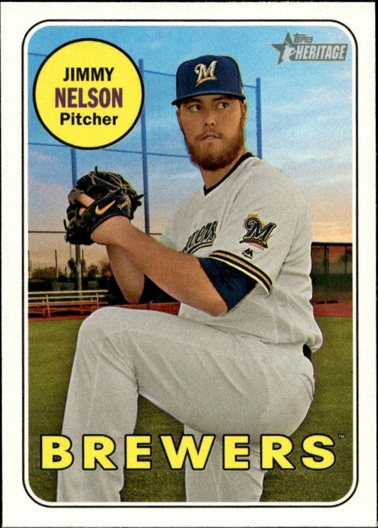 2018 Topps Heritage Jimmy Nelson #242 trading card