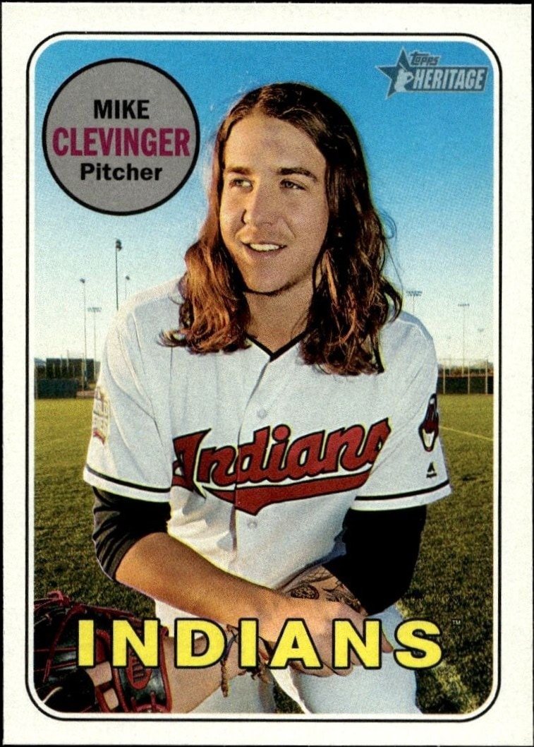 2018 Topps Heritage Mike Clevinger #84 trading card