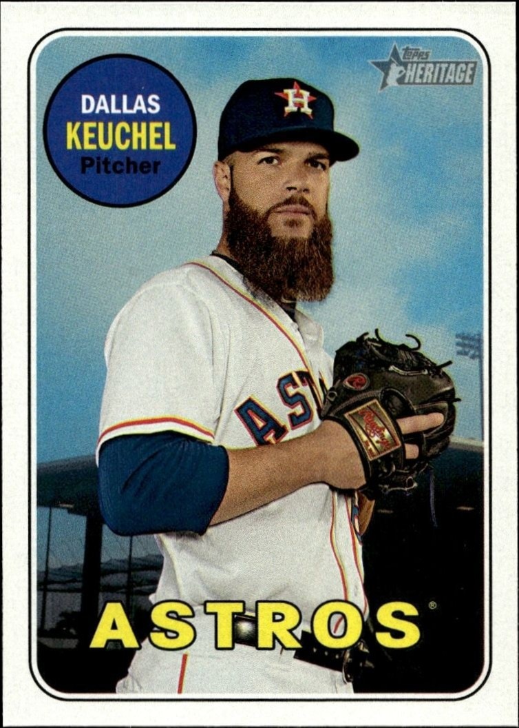 2018 Topps Heritage Dallas Keuchel #202 trading card