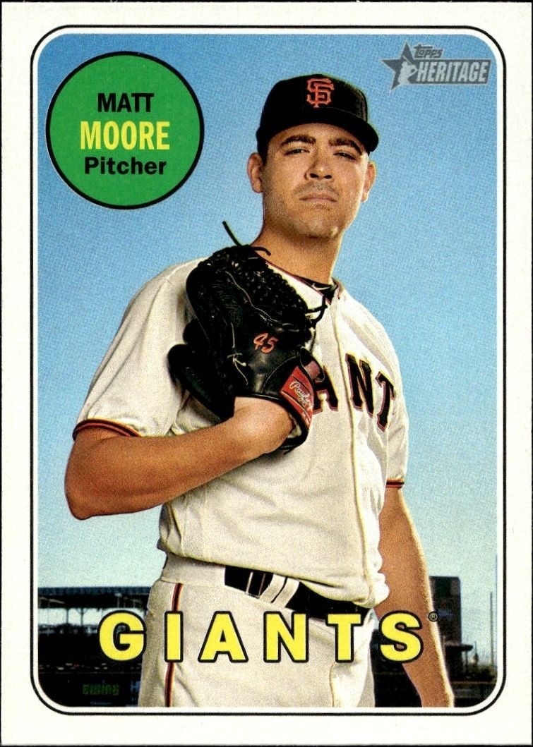 2018 Topps Heritage Matt Moore #272 trading card