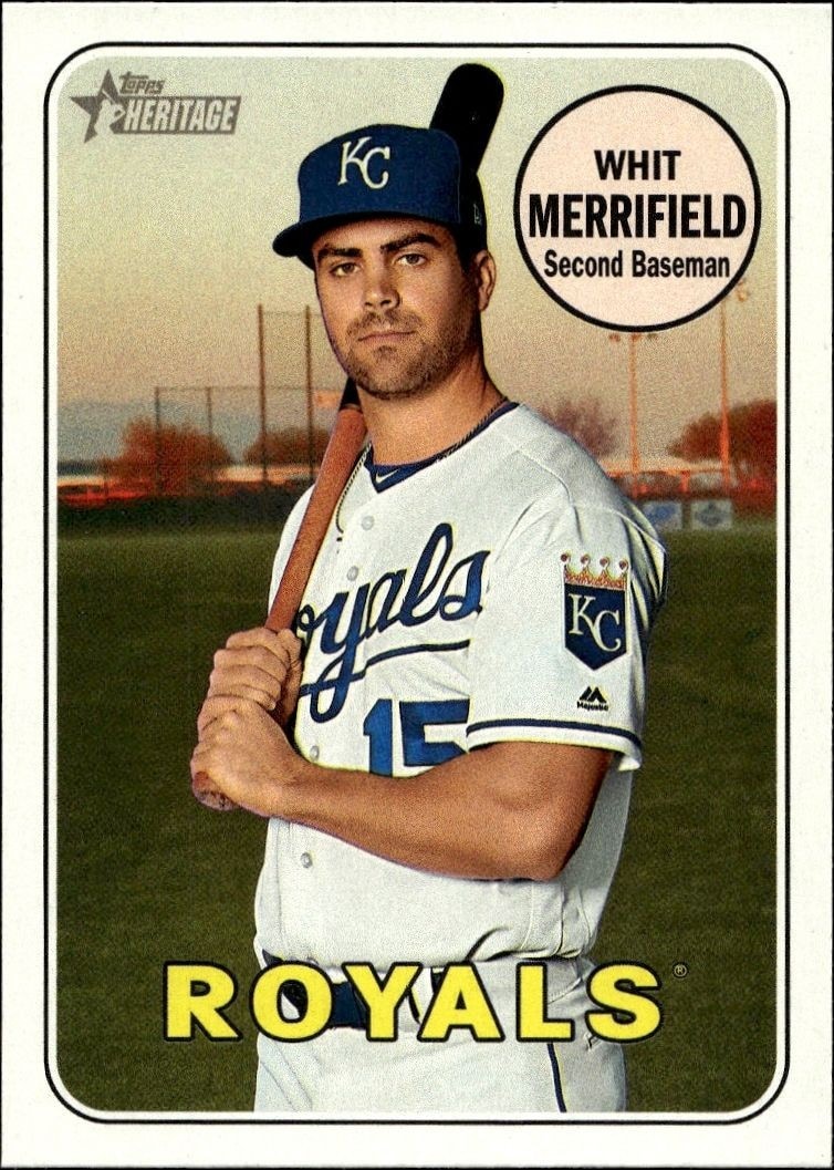 2018 Topps Heritage Whit Merrifield #375 trading card