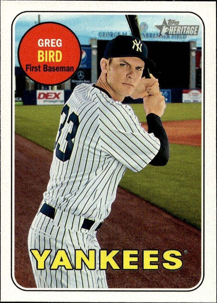 2018 Topps Heritage Greg Bird #367 trading card
