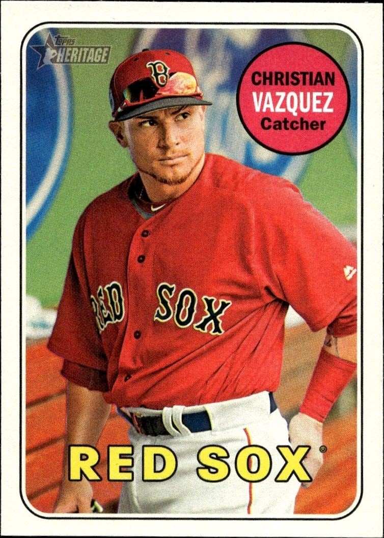 2018 Topps Heritage Christian Vazquez #271 trading card