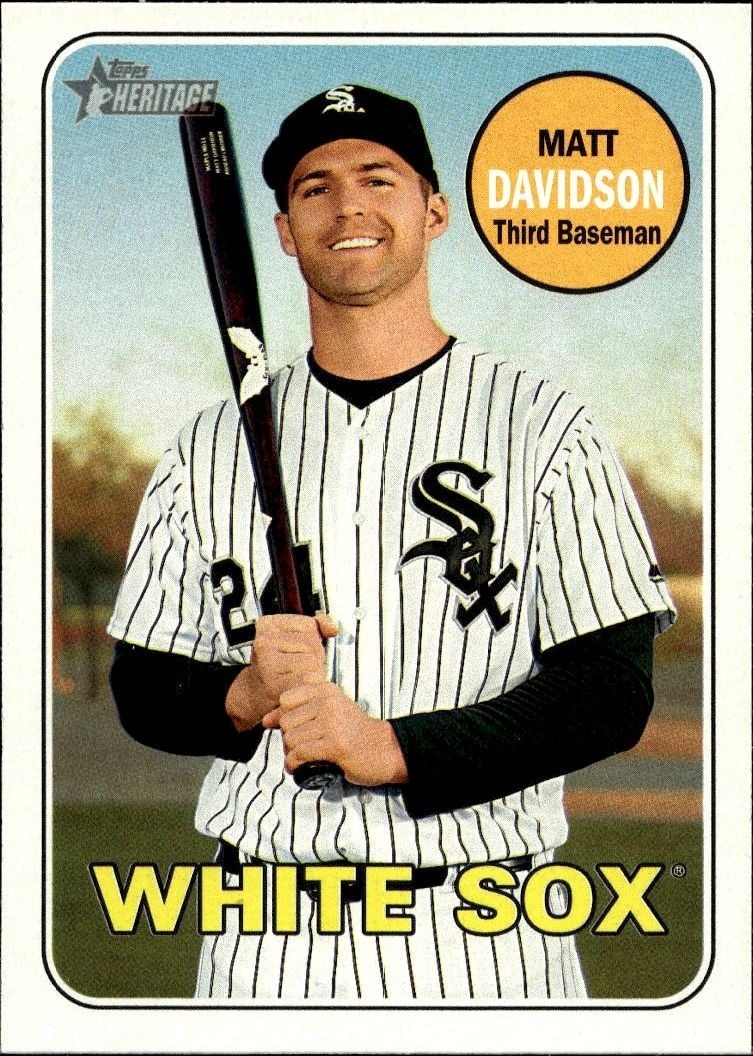 2018 Topps Heritage Matt Davidson #252 trading card