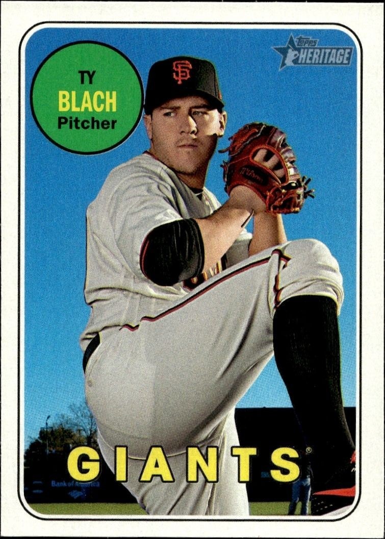 2018 Topps Heritage Ty Blach #39 trading card