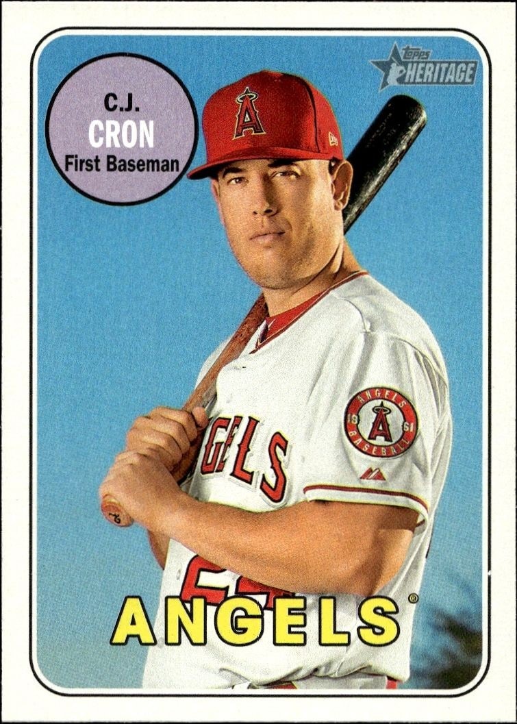 2018 Topps Heritage C.J. Cron #245 trading card