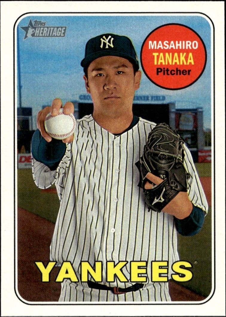2018 Topps Heritage Masahiro Tanaka #218 trading card