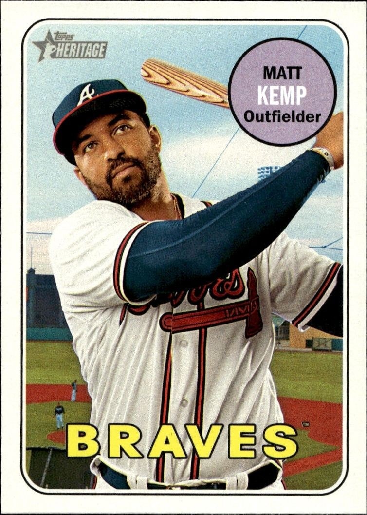 2018 Topps Heritage Matt Kemp #251 trading card