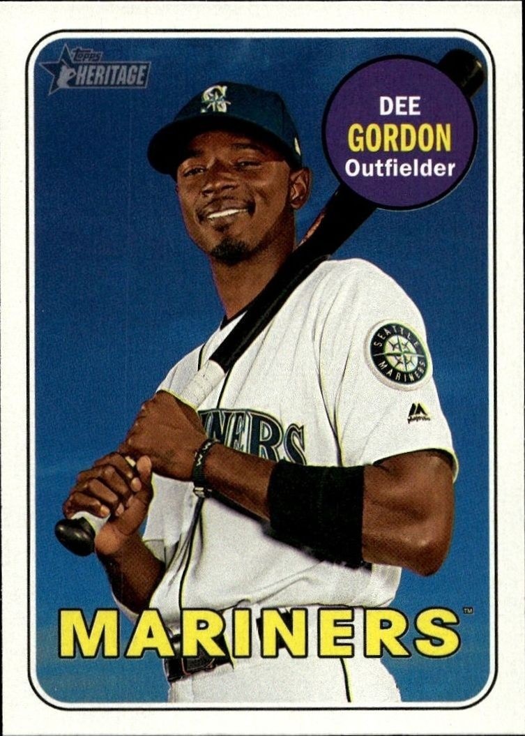 2018 Topps Heritage Dee Gordon #209 trading card