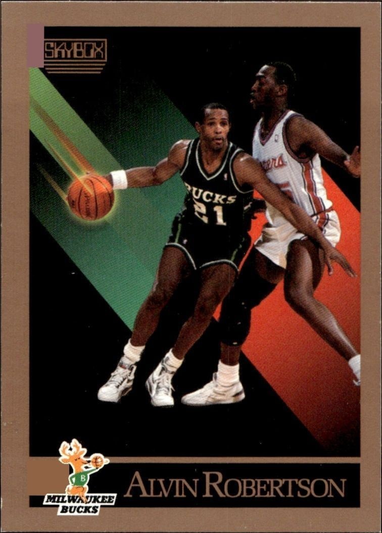 1990-91 Skybox Alvin Robertson #165 trading card