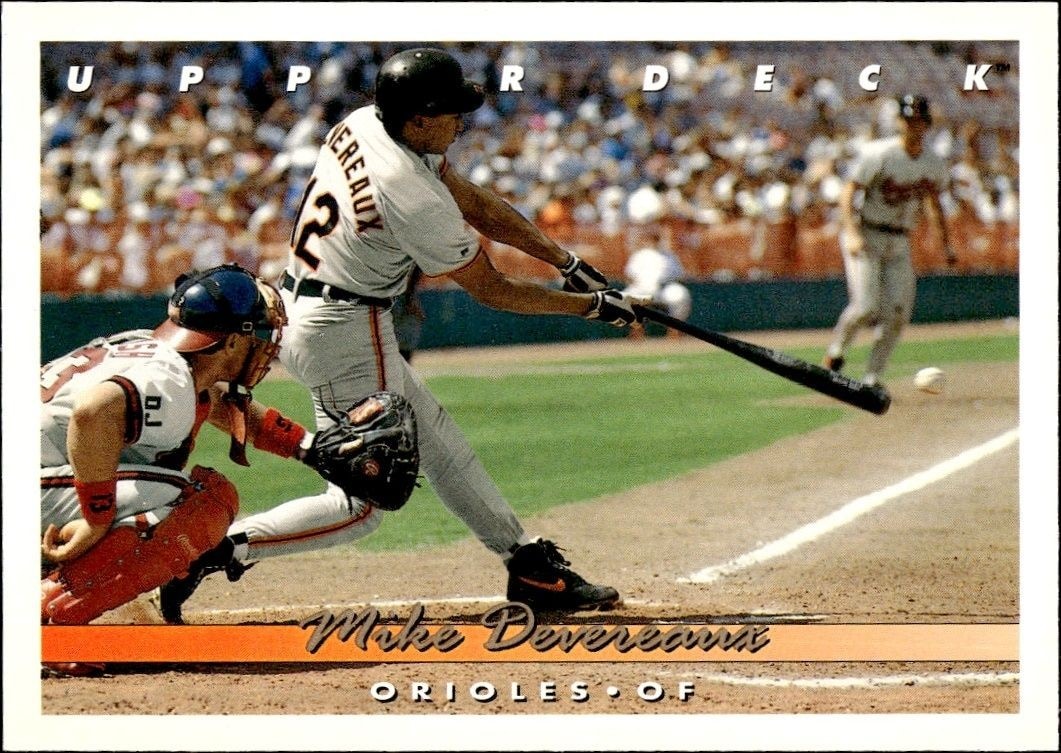 1993 Upper-Deck Mike Devereaux #167 trading card