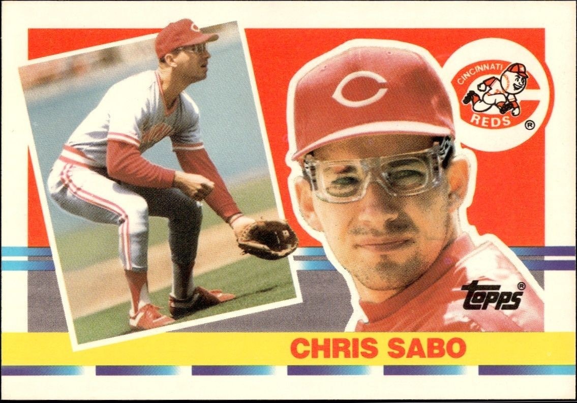 1990 Topps Big Chris Sabo #121 trading card
