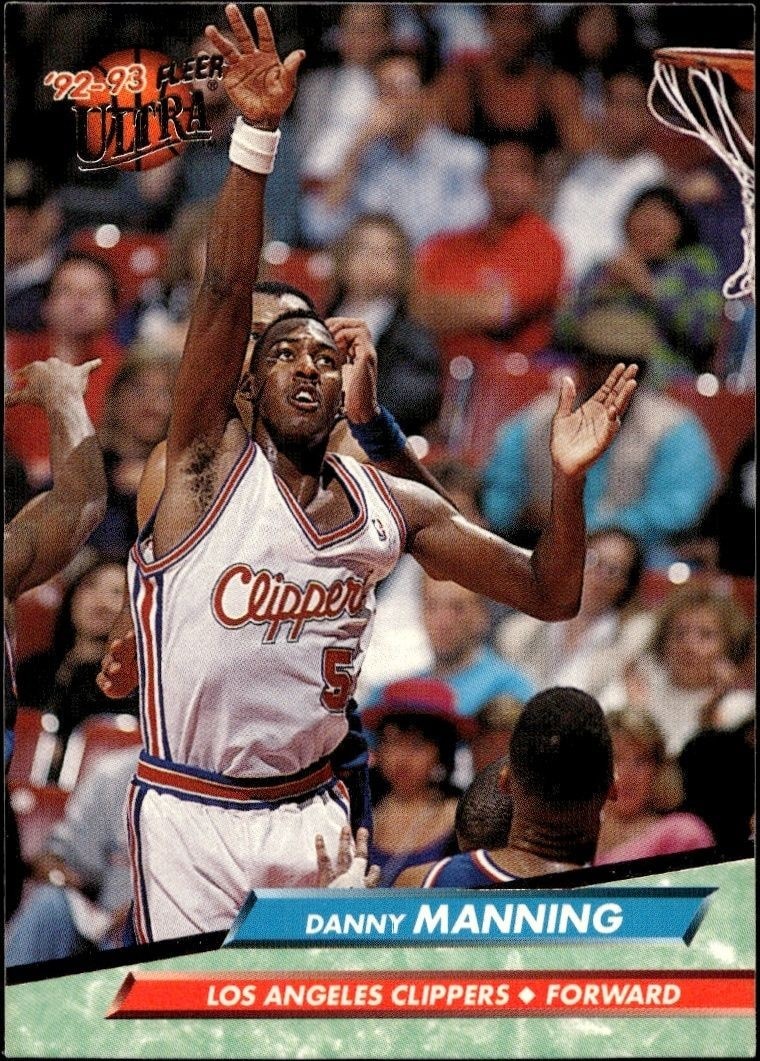 1992-93 Fleer Ultra Danny Manning #85 trading card