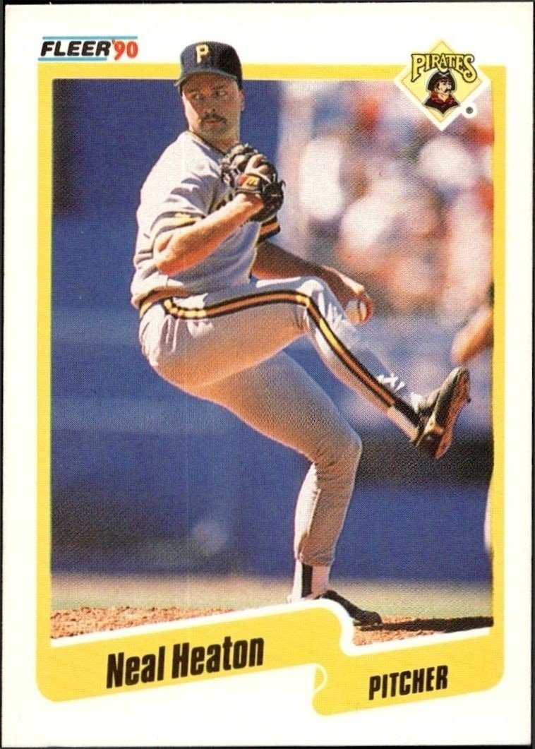 1990 Fleer Neal Heaton #468 trading card