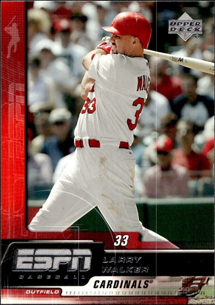 2005 Upper-Deck ESPN Larry Walker #80 trading card