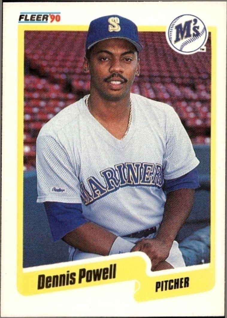 1990 Fleer Dennis Powell #521 trading card