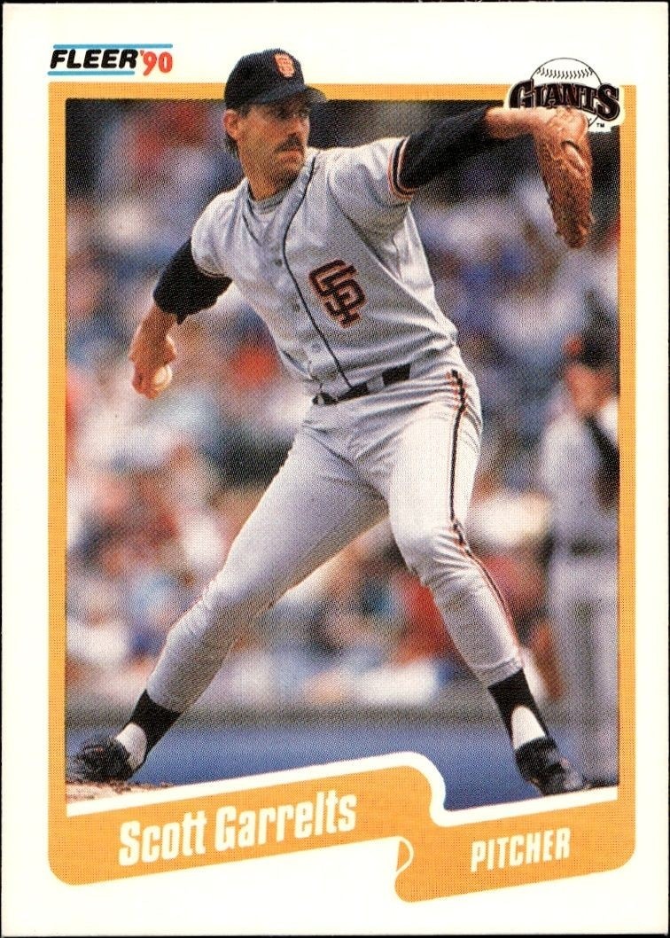 1990 Fleer Scott Garrelts #56 trading card