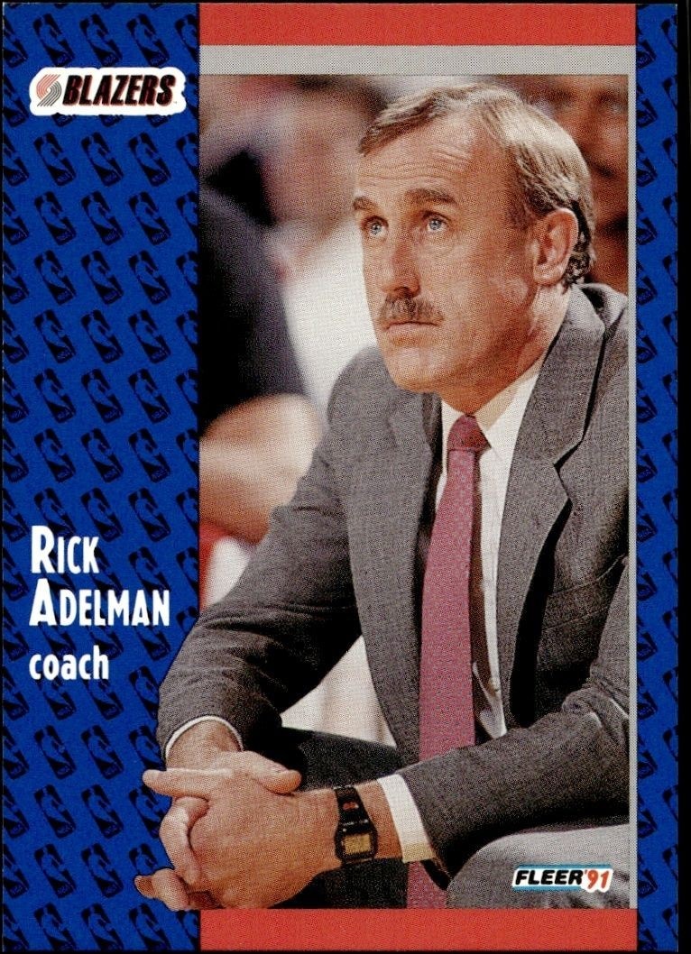 1991-92 Fleer Rick Adelman #166 trading card