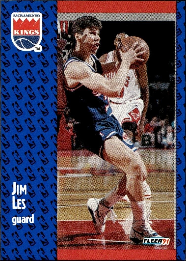 1991-92 Fleer Jim Les #176 trading card