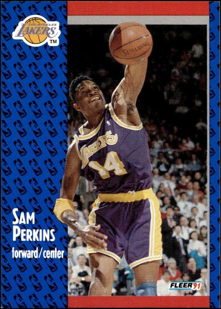 1991-92 Fleer Sam Perkins #101 trading card