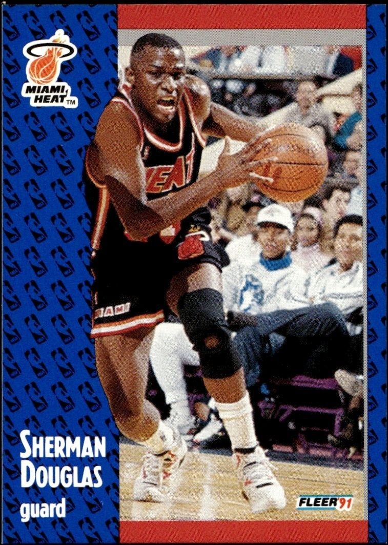 1991-92 Fleer Sherman Douglas #107 trading card
