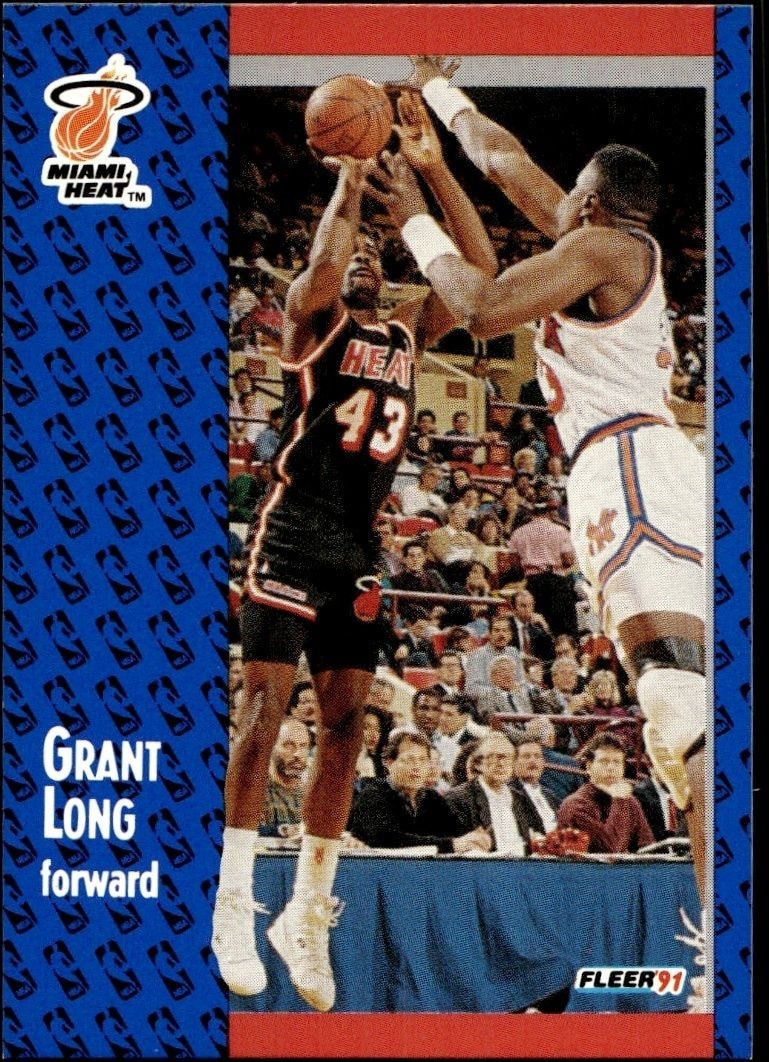 1991-92 Fleer Grant Long #109 trading card