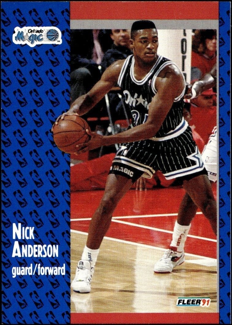 1991-92 Fleer Nick Anderson #143 trading card