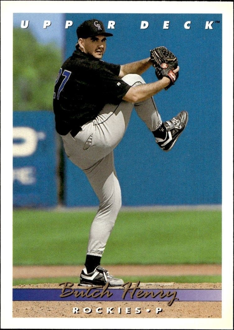 1993 Upper-Deck Butch Henry #770 trading card