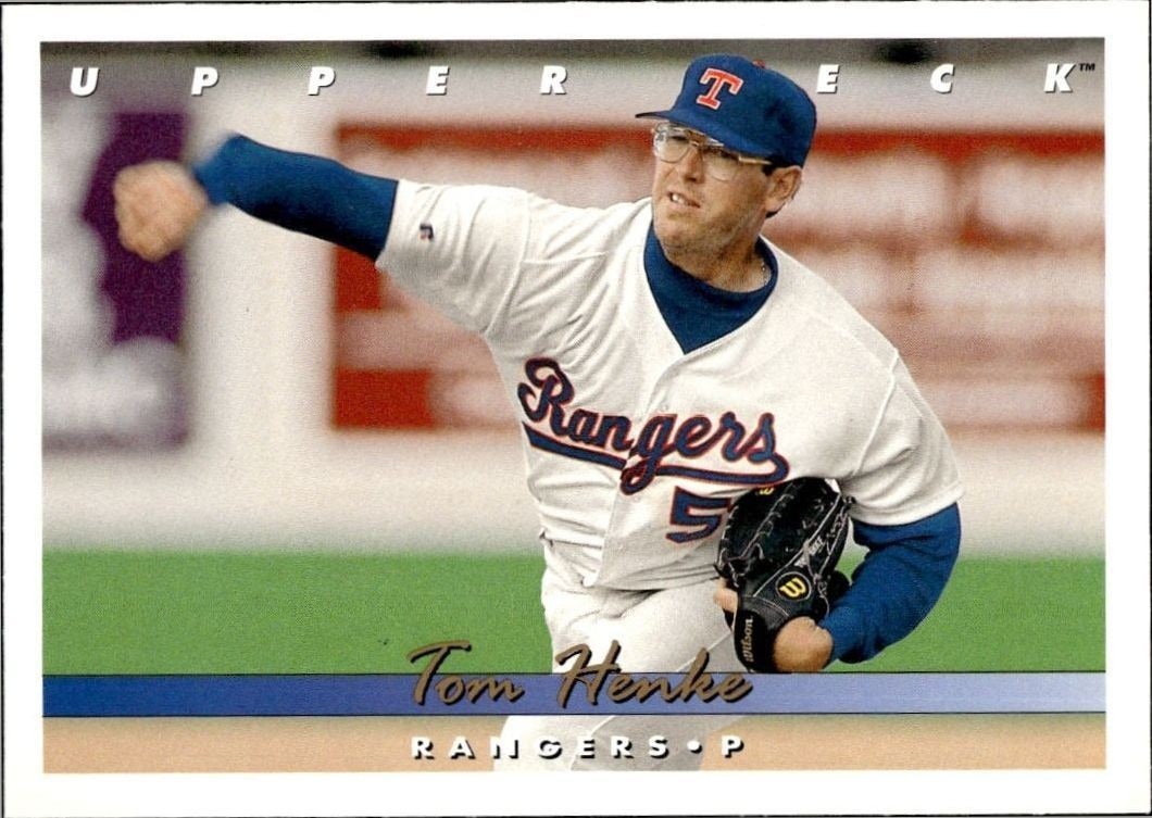 1993 Upper-Deck Tom Henke #557 trading card