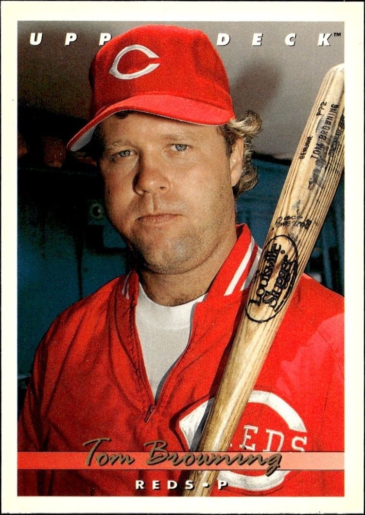 1993 Upper-Deck Tom Browning #270 trading card
