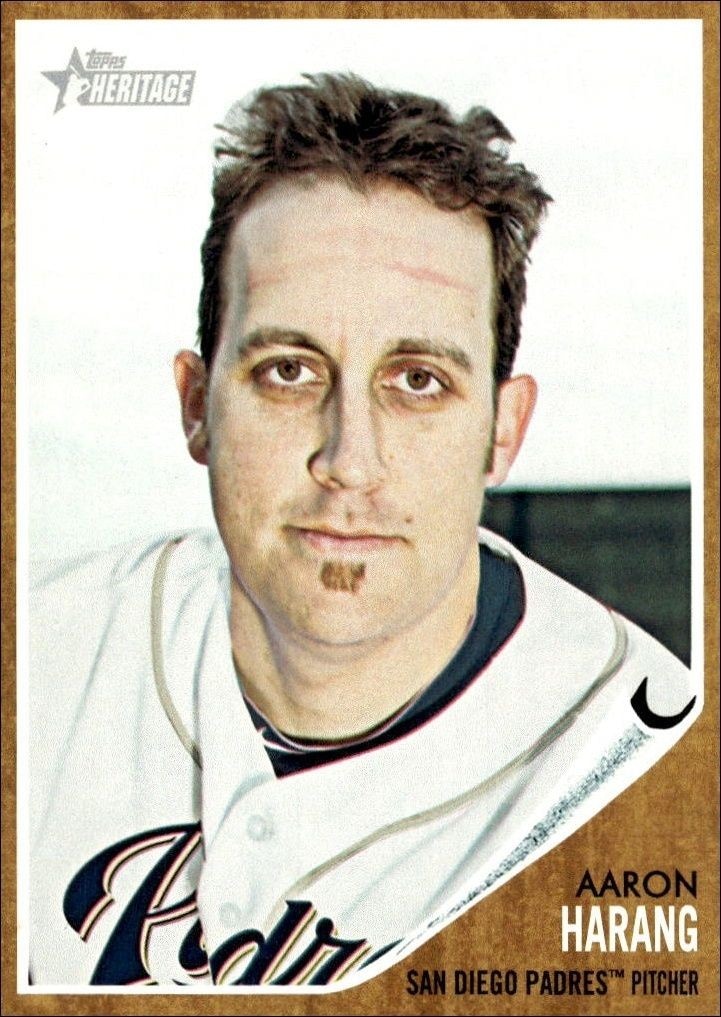 2011 Topps Heritage Aaron Harang #282 trading card