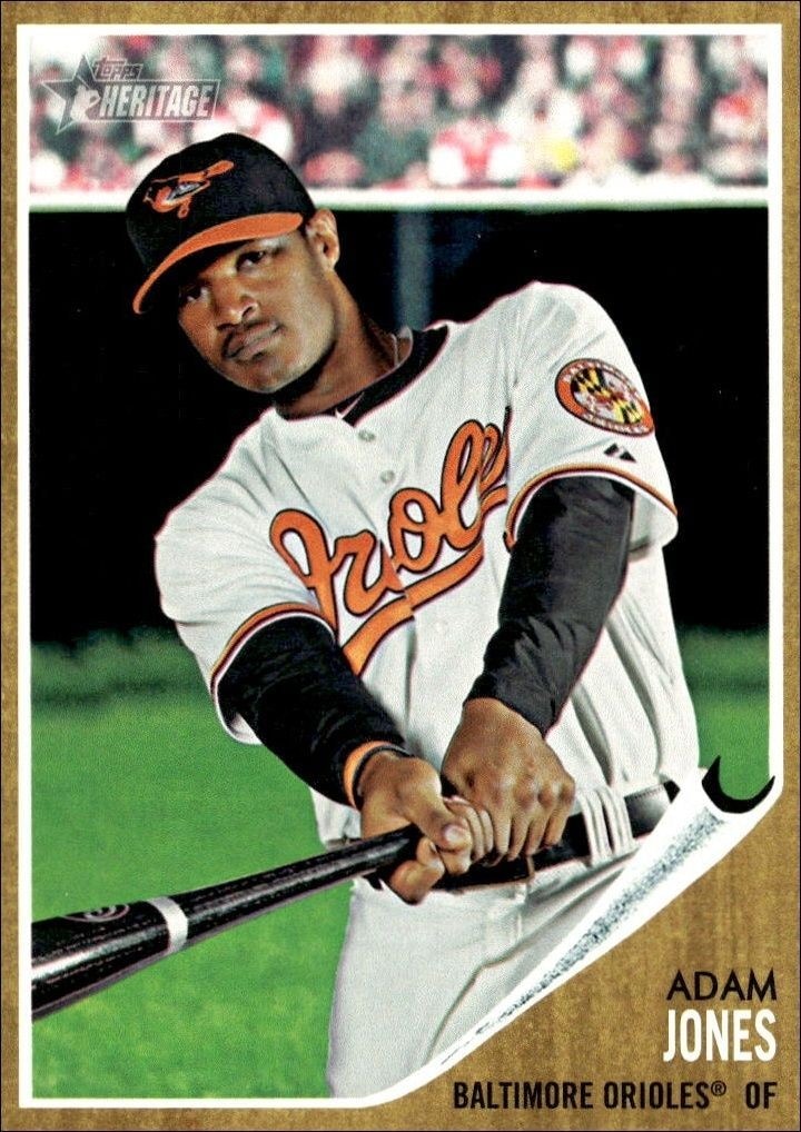 2011 Topps Heritage Adam Jones #165 trading card