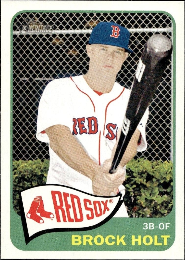 2014 Topps Heritage High Number Brock Holt #H574 trading card